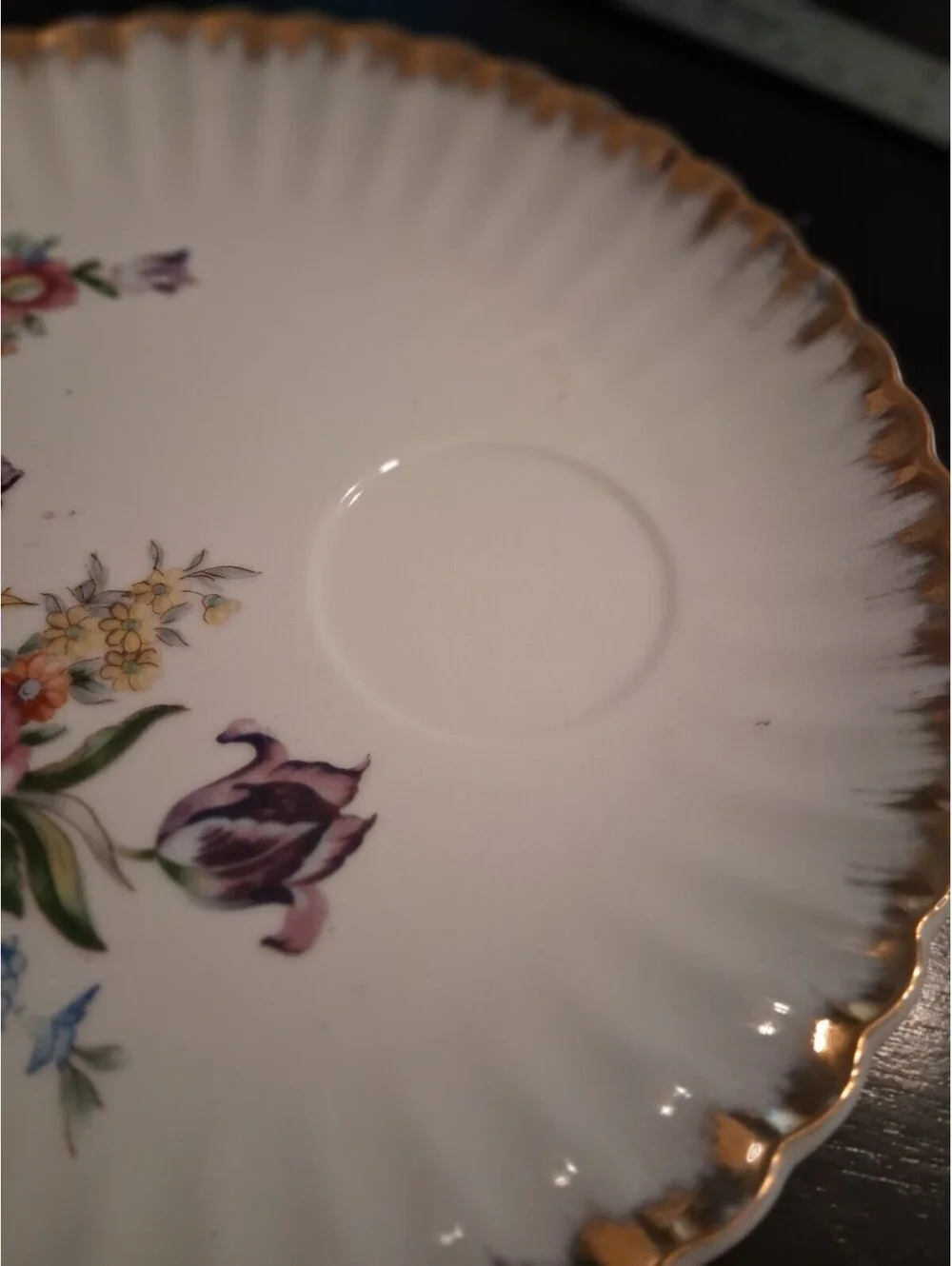 Vintage Floral Porcelain Tea Cup Saucer Plate Made in Japan